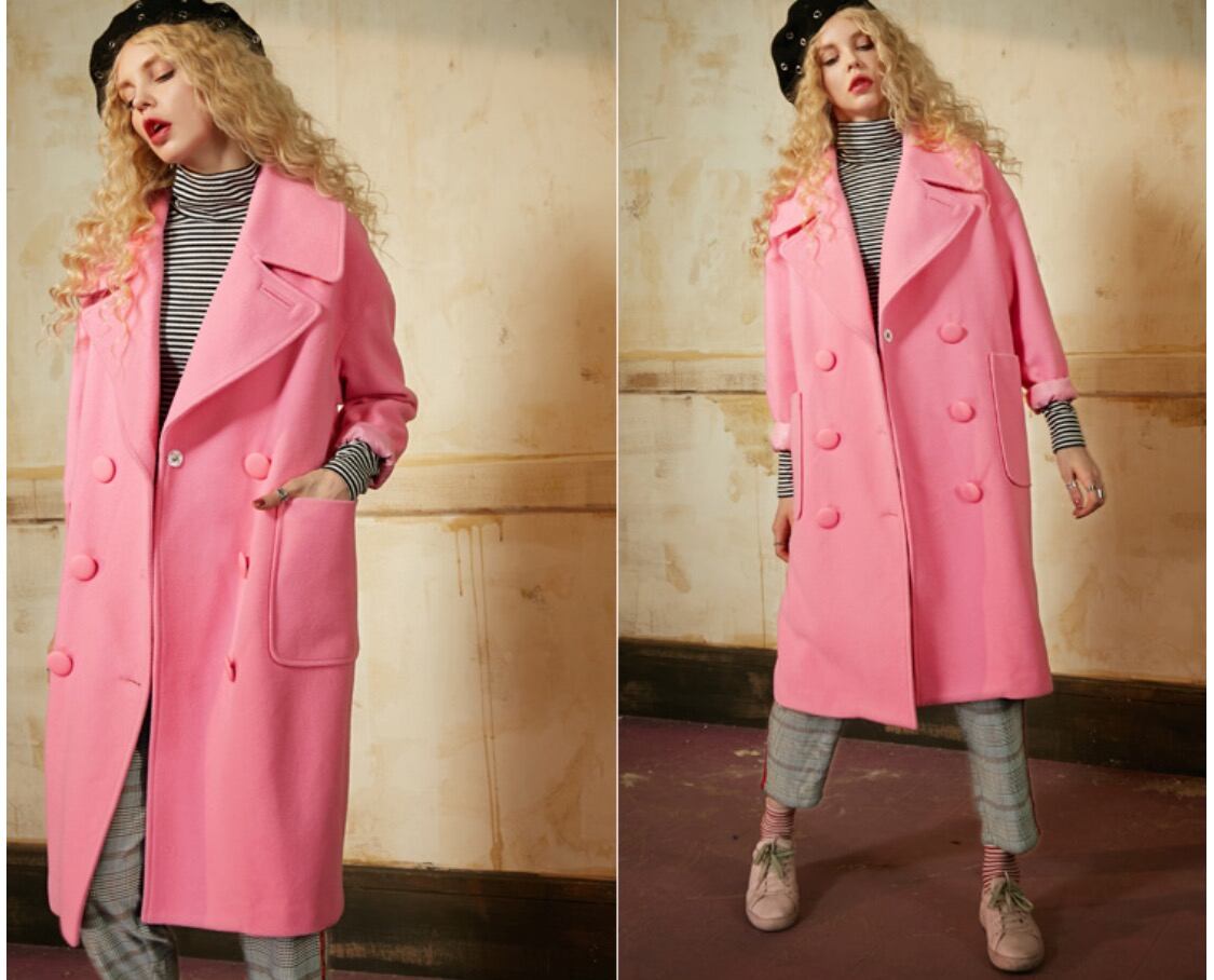 MILK ピンク ピーコート ハート アウター 