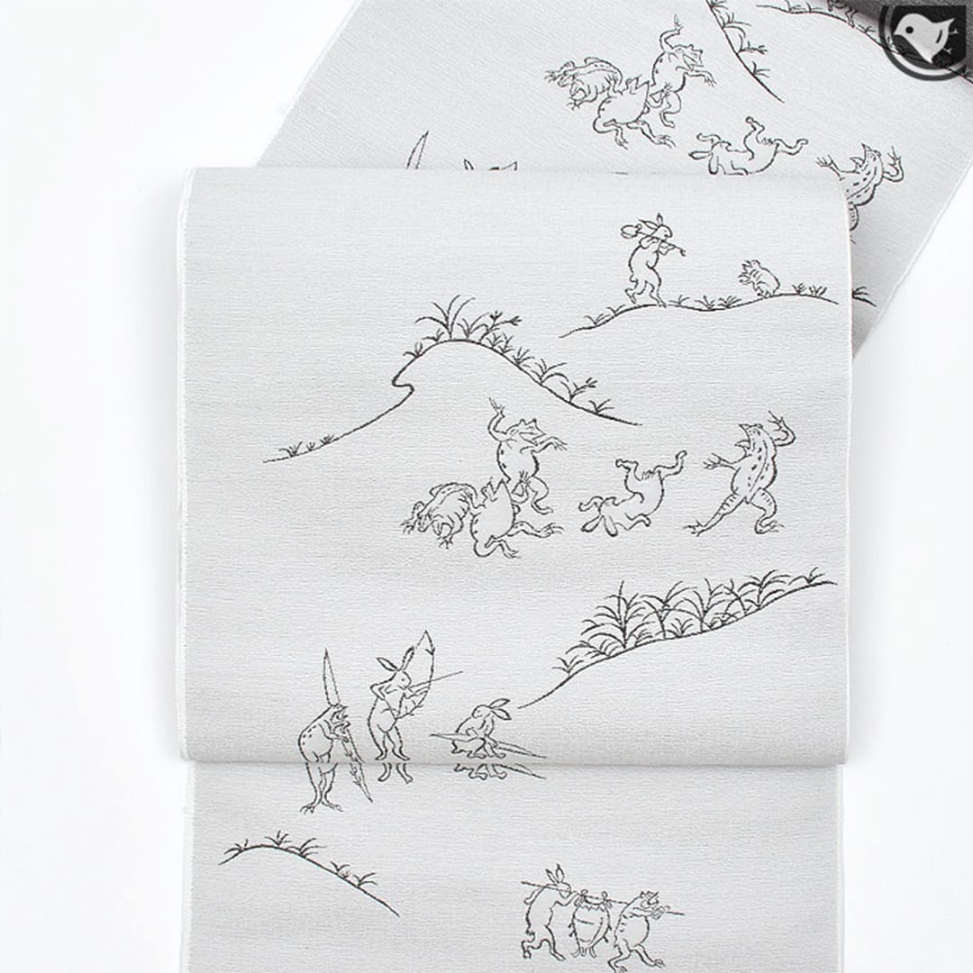 O0749 オールシーズン 美品 逸品 お洒落 作家物 手織 正絹 開き八寸帯 帯 | 帯専門店おびや【公式店】