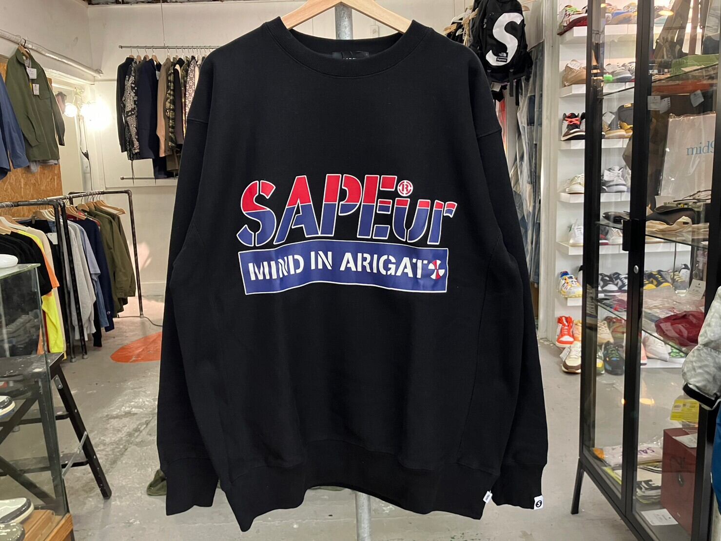 SAPEur MIA SWEAT BLACK XL 11700 | BRAND BUYERS OSAKA