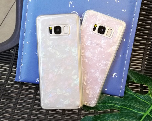 シンプルで可愛い Galaxy S9 S9+ケース 貝殻デザイン 送料無料
