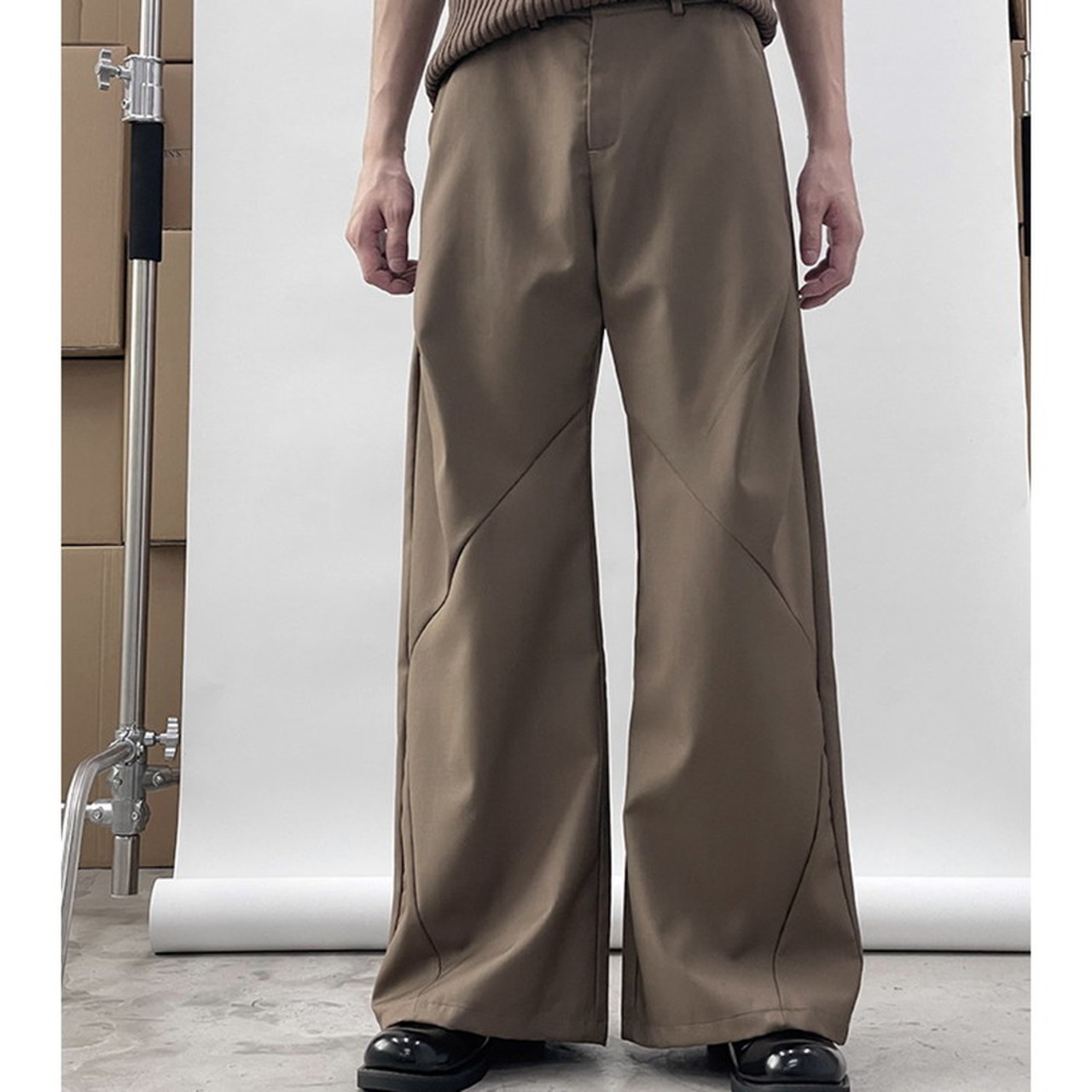 パネルルーズカジュアルスーツパンツ　928