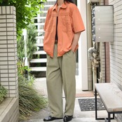 John Blair zip up design cuba shirt