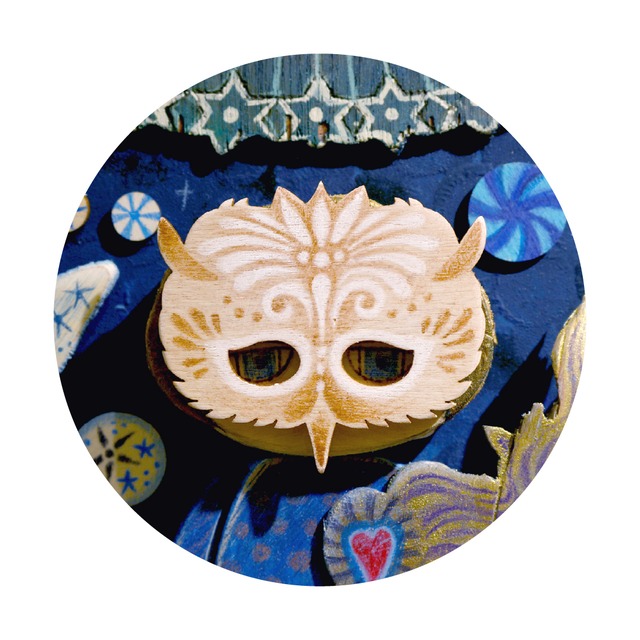 《 ta-nya 》額絵「装飾仮面 ～月夜の守人～」