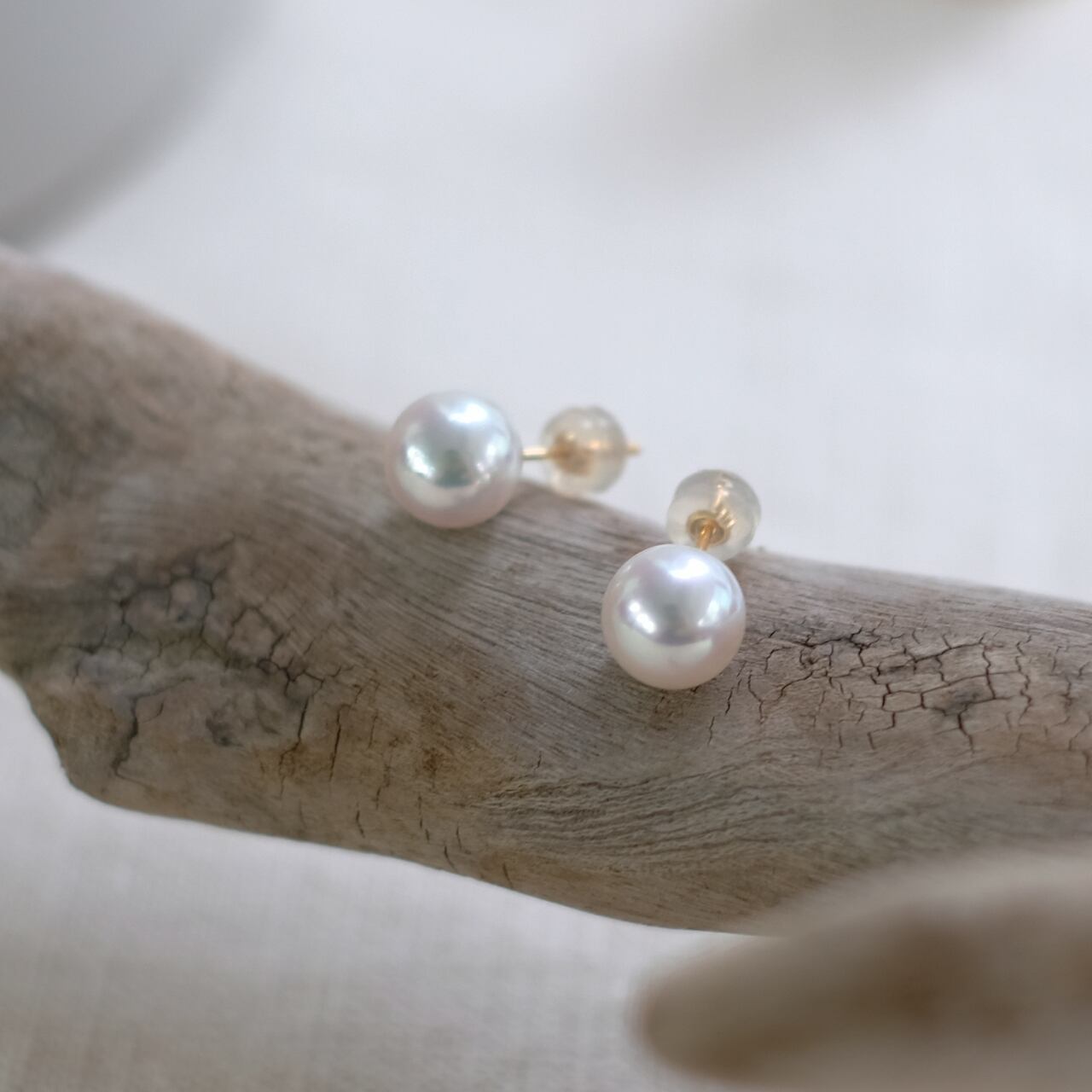 (8)あこや真珠スタッドピアス 8mm あこや真珠スタッドピアス | Jocale