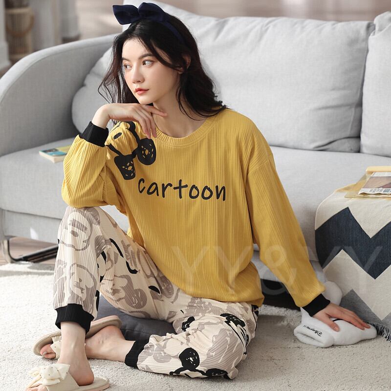 ルームウエア レディース 部屋着 パジャマ Mサイズ 寝巻き 秋冬 上下セット Mサイズ コットン100 可愛いパジャマ かわいいルームウエア 女の子 大人女子 部屋着 ゆったり リラックス パジャマ 可愛いパジャマ プチプラ部屋着 レディースルームウェア通販 Yy Yy