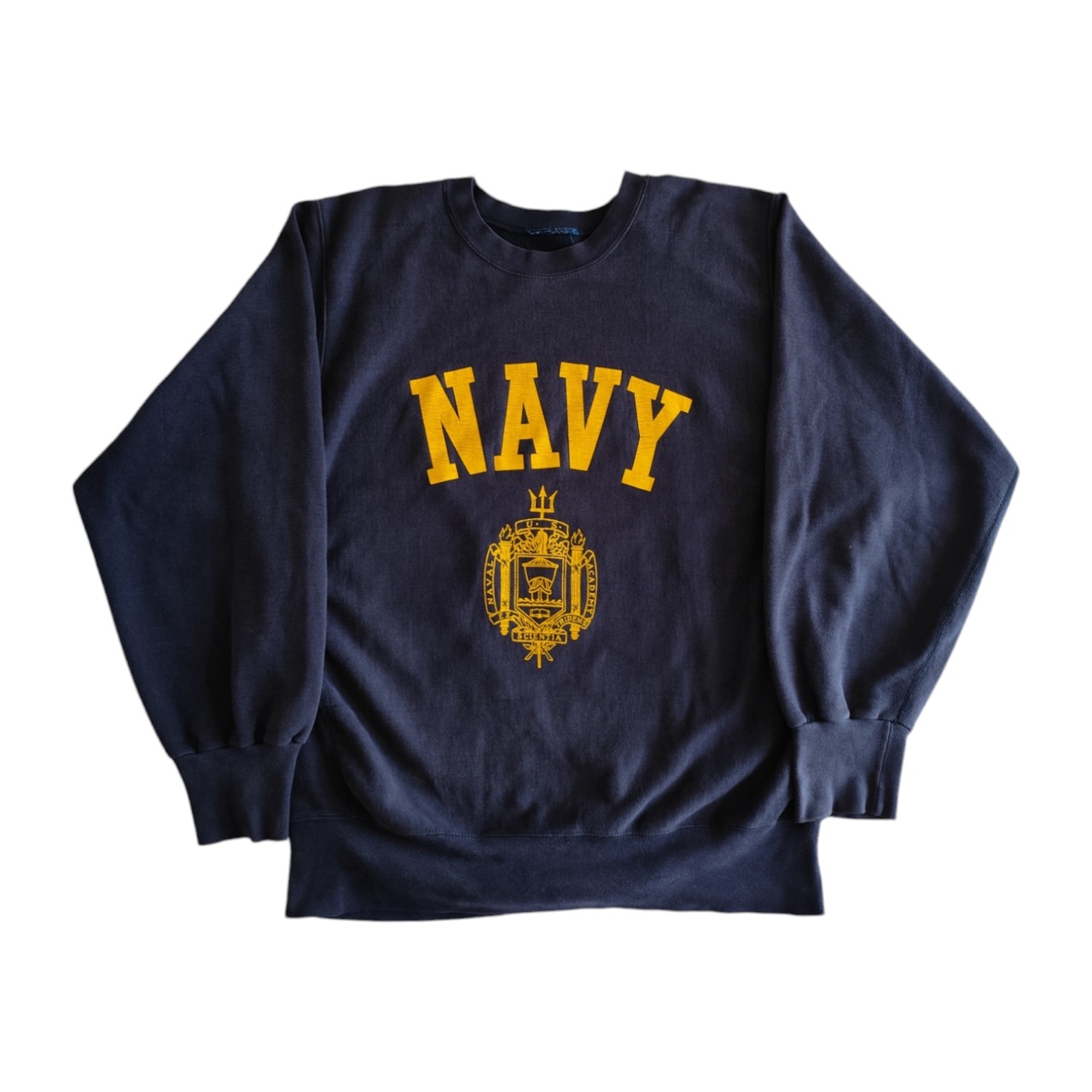 MV SPORTS US NAVY スウェット トレーナー ネイビー ミリタリー リバースウィーブ アメリカ軍