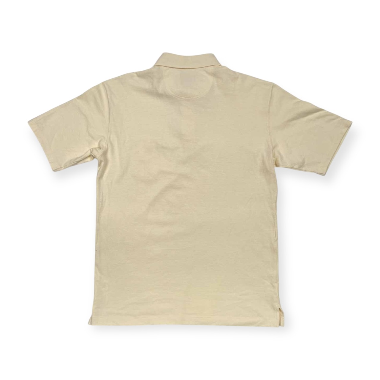 90s FACONNABLE ファソナブル ポケット付き 半袖 ポロシャツ サイズ L /メンズ/ビンテージ/アイボリーベージュ系