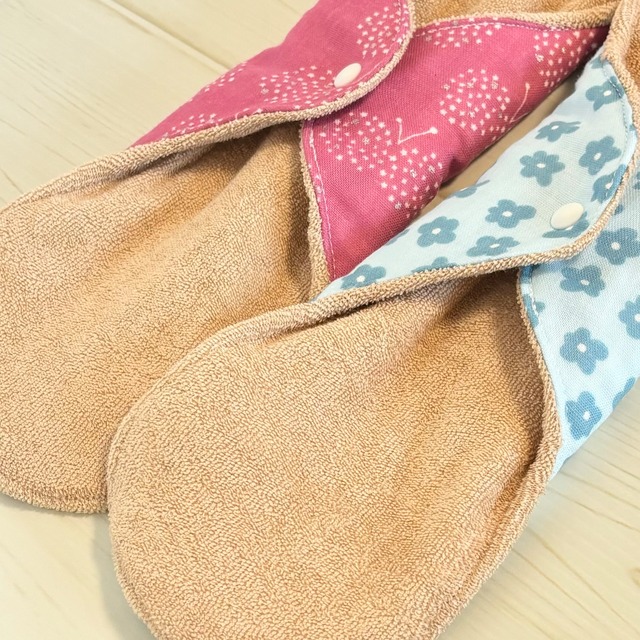 27cm パイル オーガニック 布ナプキン 防水仕様 2枚セット 130