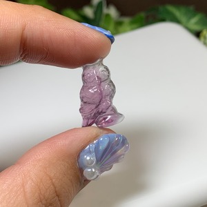 37.可愛い小さいフローライトふくろう