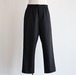 LAMOND " LINEN BLEND SEMI WIDE TROUSER ( BLACK)"
