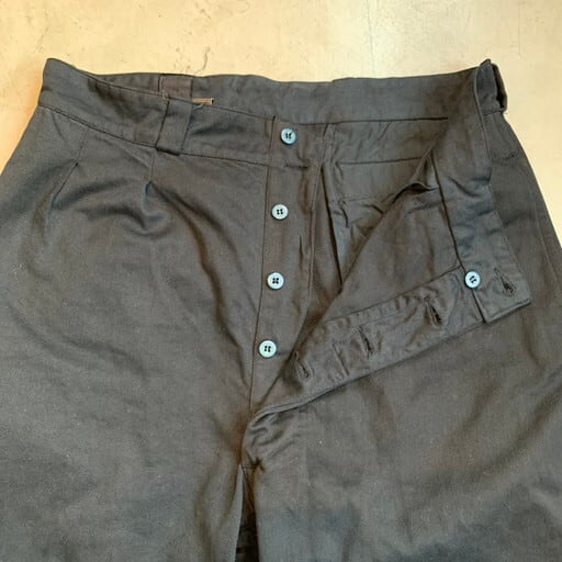 50's 60's フランス軍 M52 チノトラウザーズ チノパン 後染めブラック