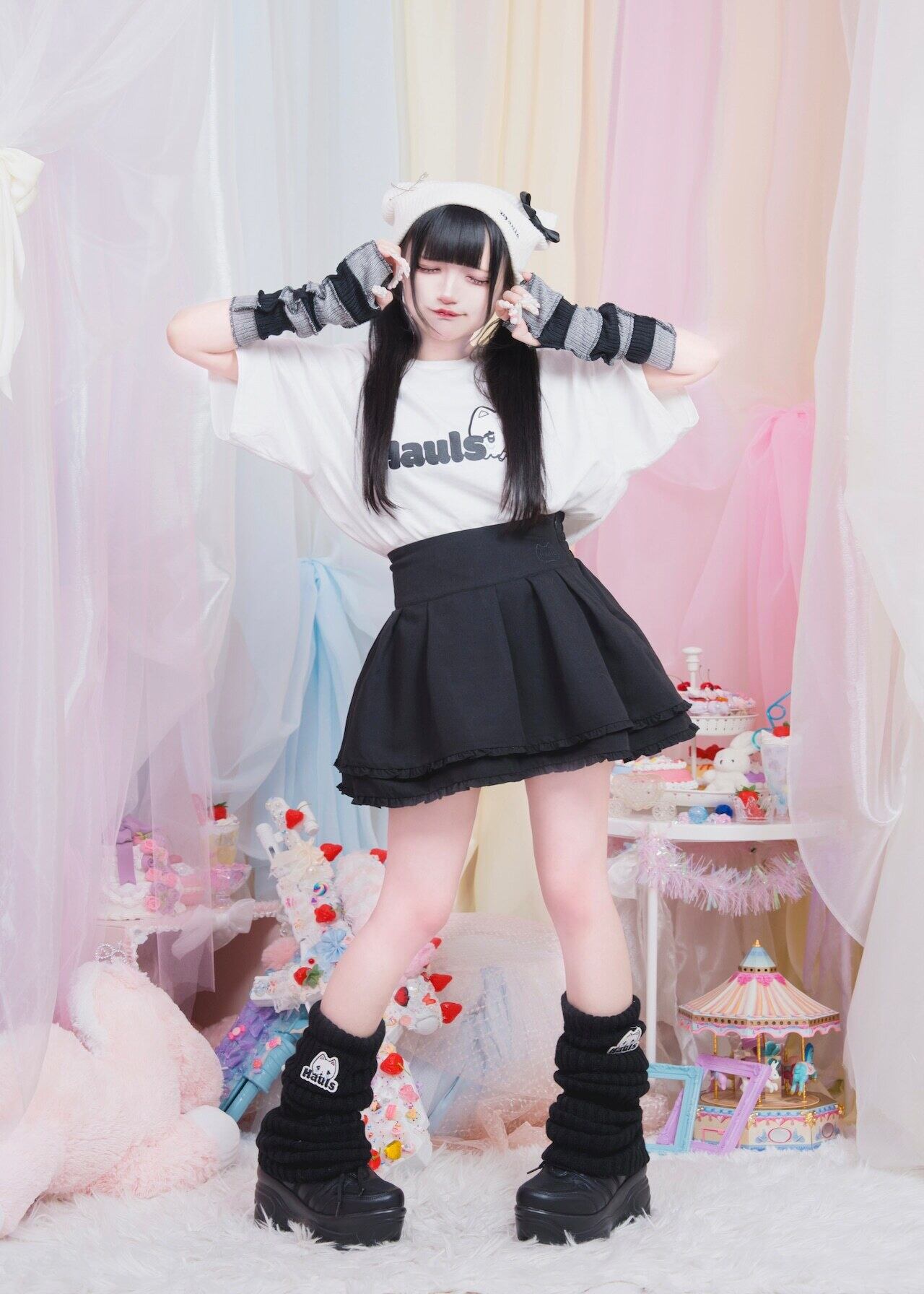 最強もこもこ♡レッグウォーマー(ブラック) | Hauls