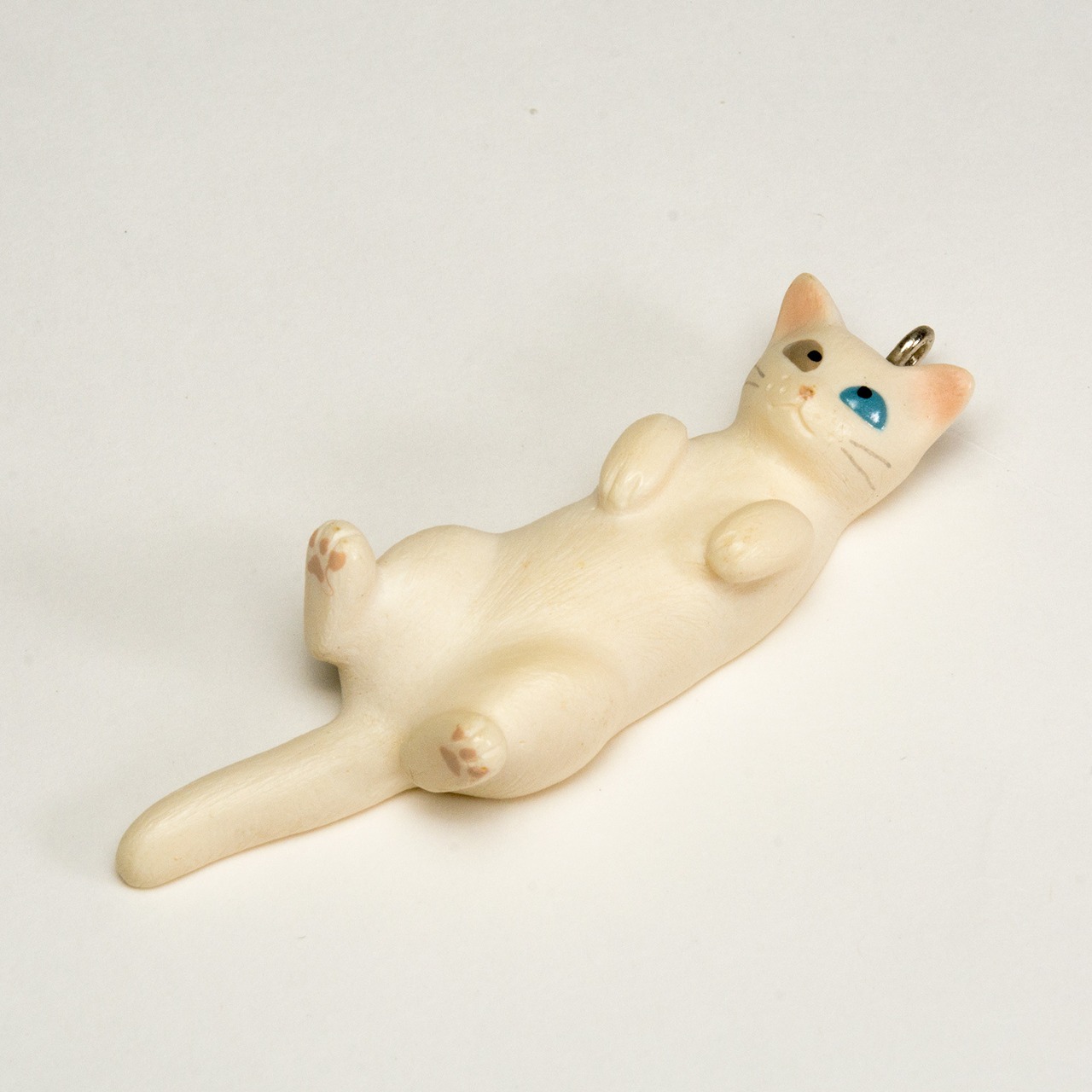 ペットラバーズ 猫どん LadyCat vol,7 白 ビーズ ストラップ N-2706