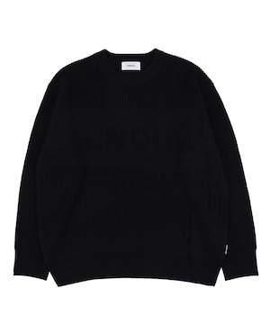 LOGO JACQUARD BIG CREW KNIT［SKU002］