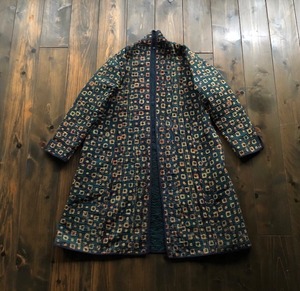 カンタ刺繍,グドゥリー,ラリーキルト ・コート / INDIGO・SQUARE