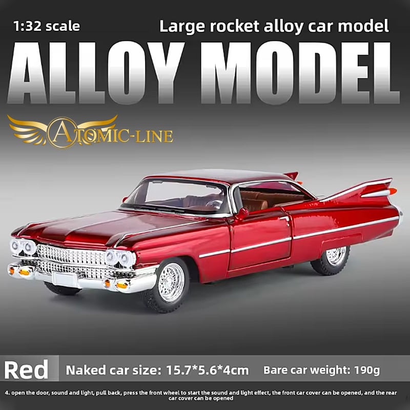 キャデラック エルドラド ビアリッツ 1/32 ミニカー 全4色 ライト点灯