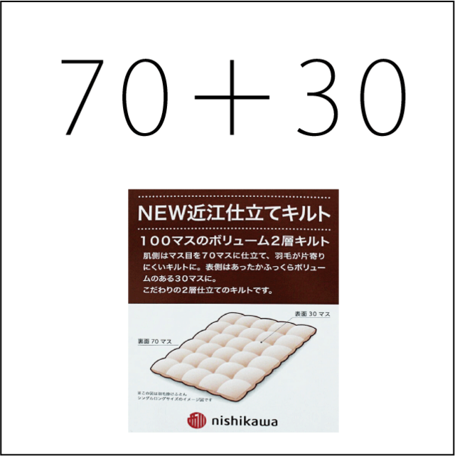 【ご予約品】ペア羽毛掛けふとん[LR37]　nishikawa