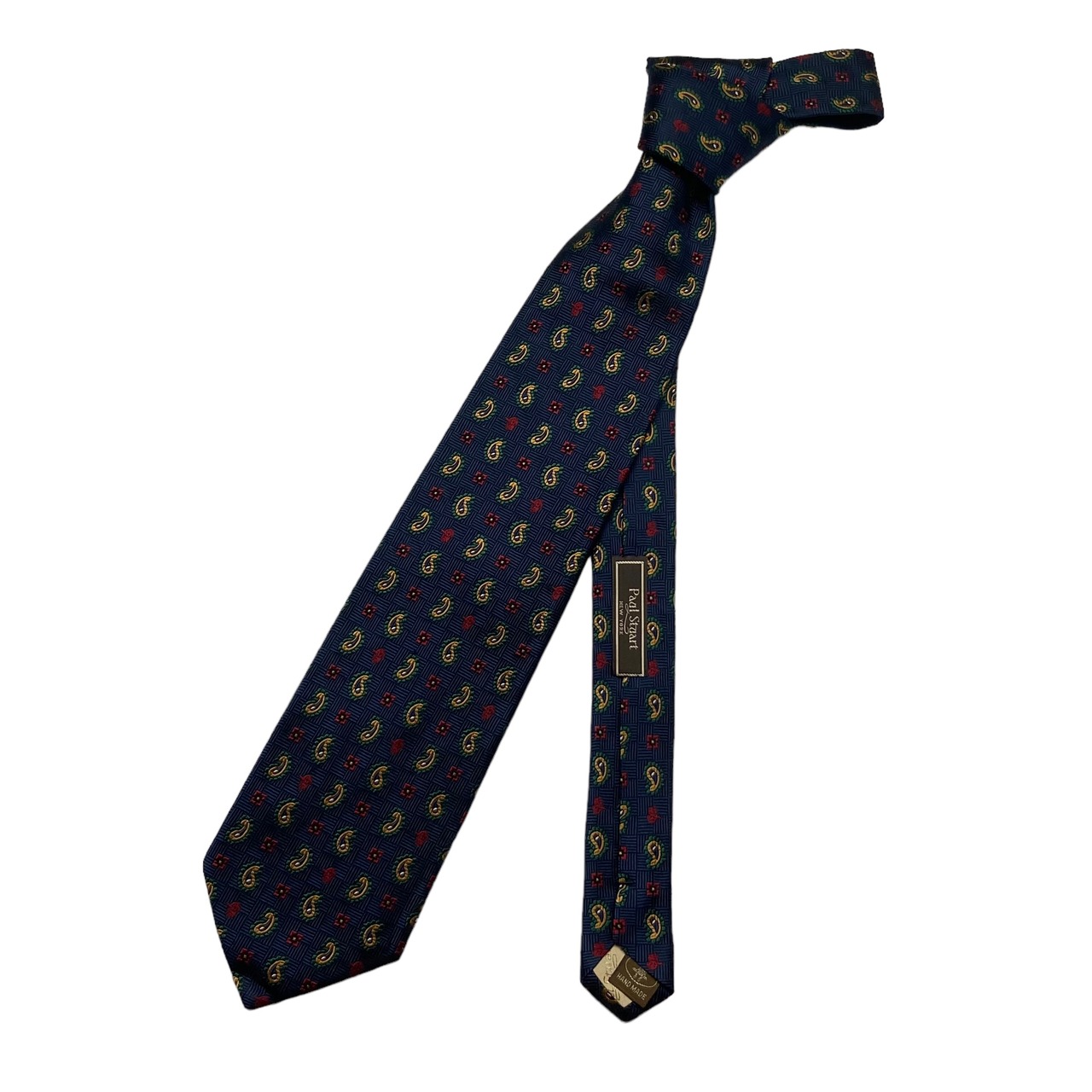 PAUL STUART paisley × "satochan" woven silk tie