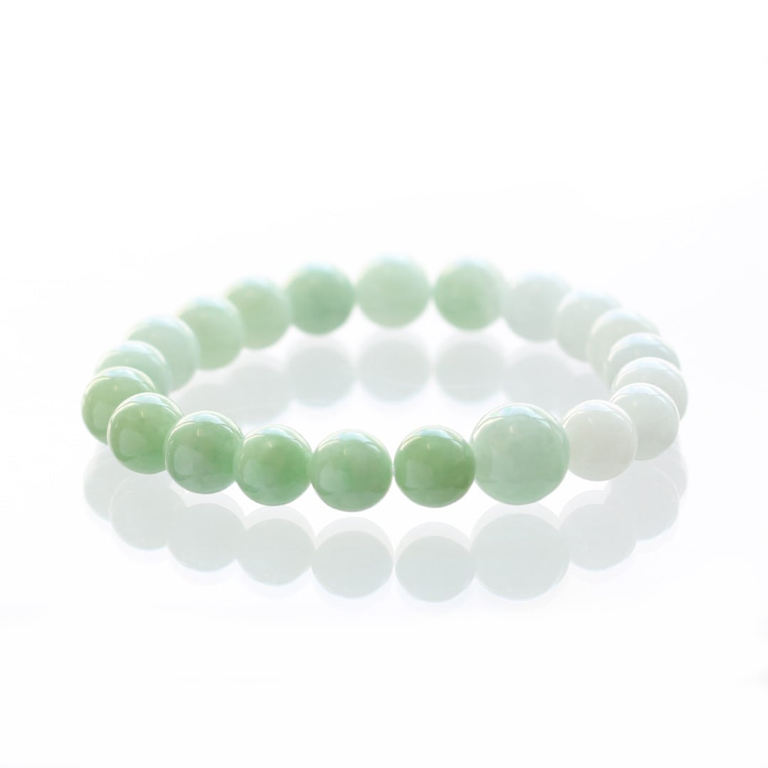 翡翠ブレスレット milky gradation A貨翡翠 jd_br1115 | 【MeiNu