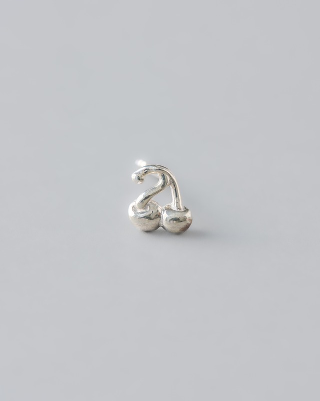 cherry body earring straight silver925 16G #LJ21058P  14G #LJ21059P