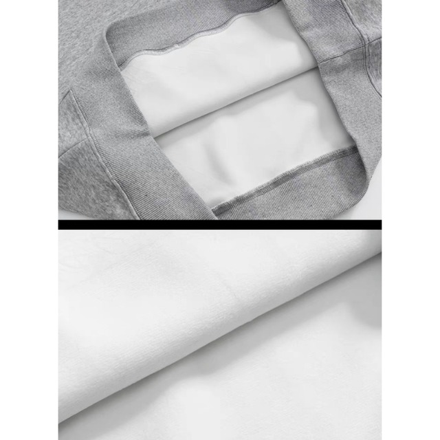 ribbed hooded sweatshirt　リブフードスウェットシャツ　J1683