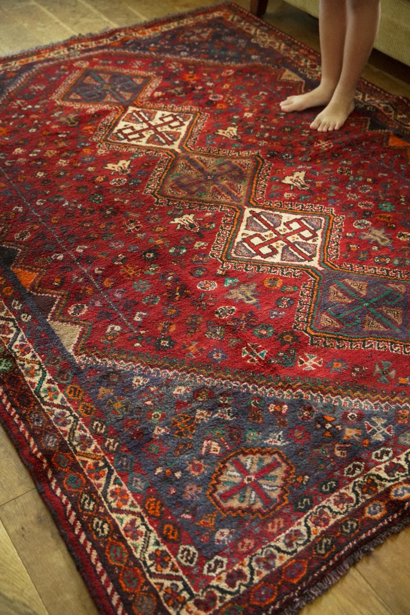 1722-Vintage Qashqai rug
