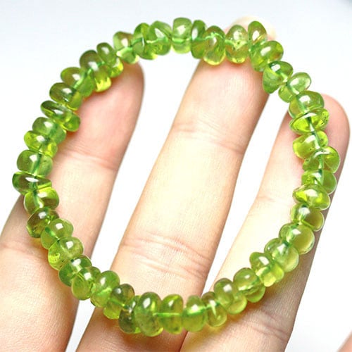 K1303〕天然石 高品質ペリドット ブレスレット | 森林STONE 