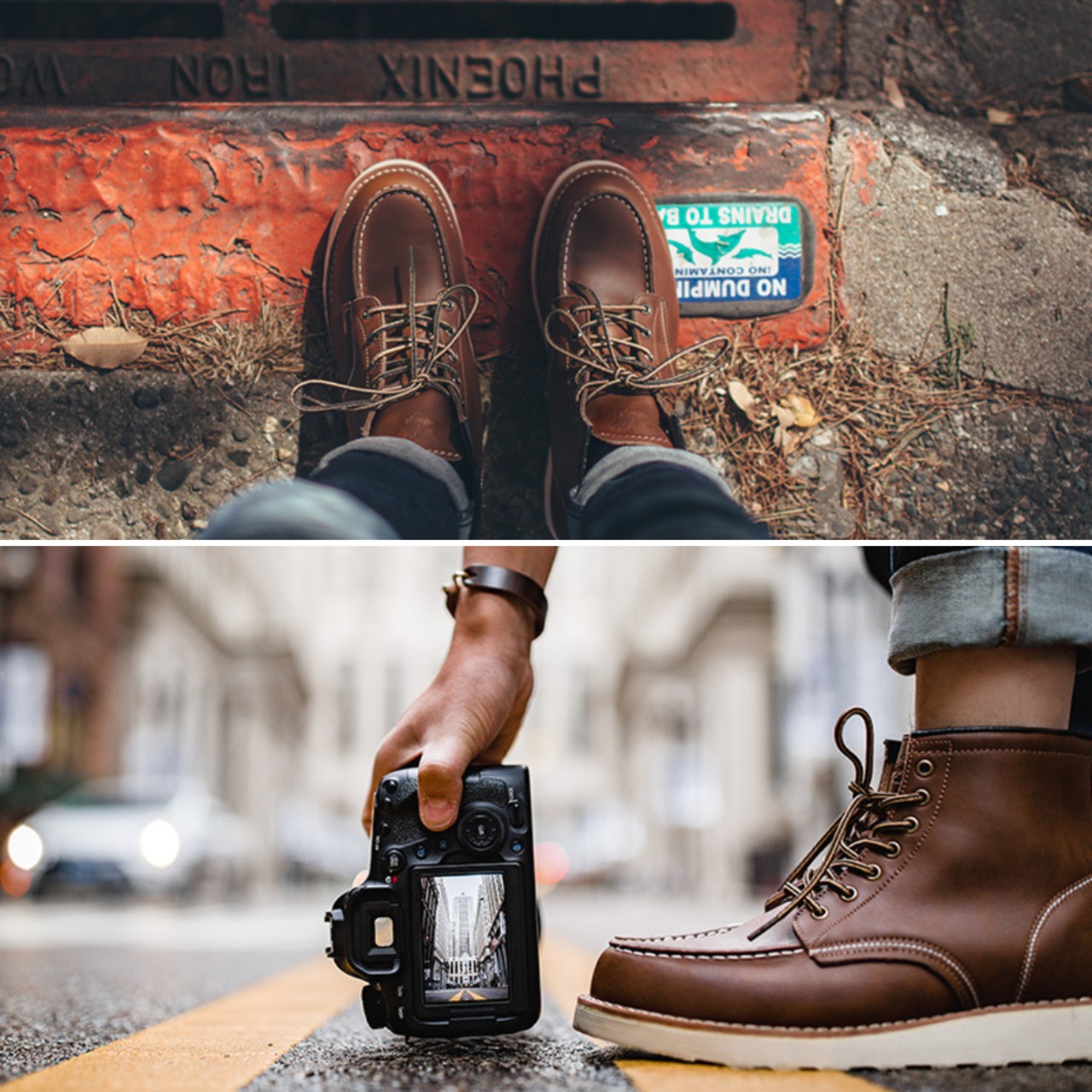 Brown Split Leather Boots / ブラウン スプリット レザー ブーツ