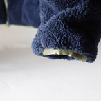 リバーシブル ボアジャケット｜Reversible BOA Jacket｜ネイビーボア(ブラウン・ポケ)×カーキ｜Lサイズ