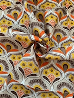 輸入デザインファブリック レトロモロッカン柄 フラワー USAファブリック カットファブリック カルトナージュ