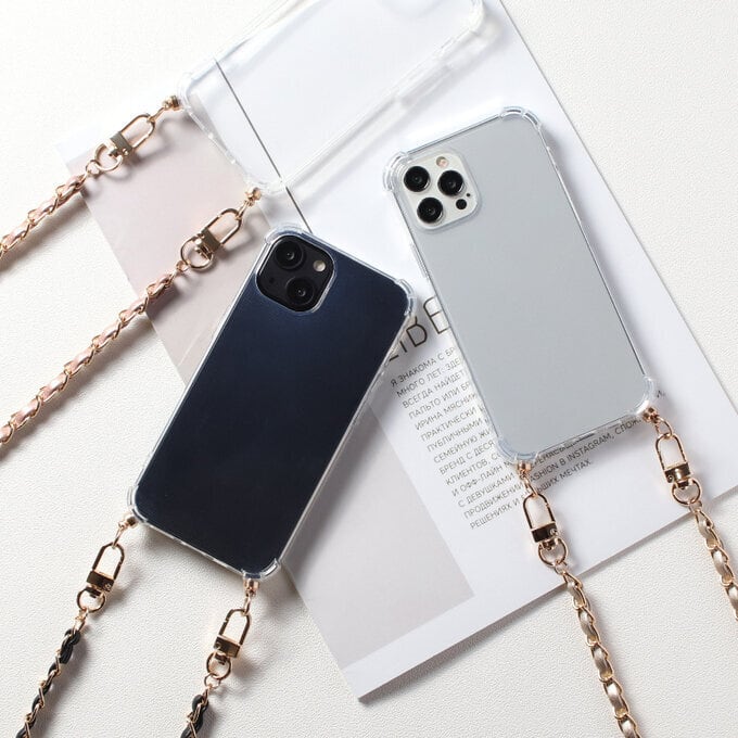 選べる3カラー iPhoneケース クリア ショルダー チェーン ストラップ 大人可愛い 韓国 全機種対応 iPhone14 iPhone13 iPhon12 iPhoneSE