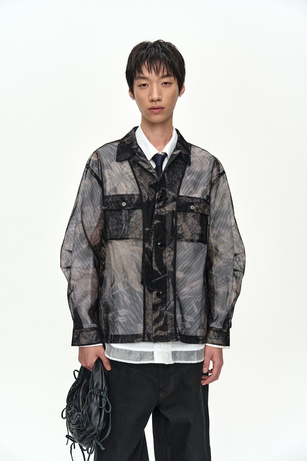 【26SS】ADSB Andersson Bell アンダーソンベル /KARIM SHEER FLOWER PRINTED OVER SHIRT / シアーシャツ - 5