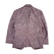 Aquascutum アクアスキュータム シルク&リネン混 2B ツイード テーラードジャケット 94A6/パープル