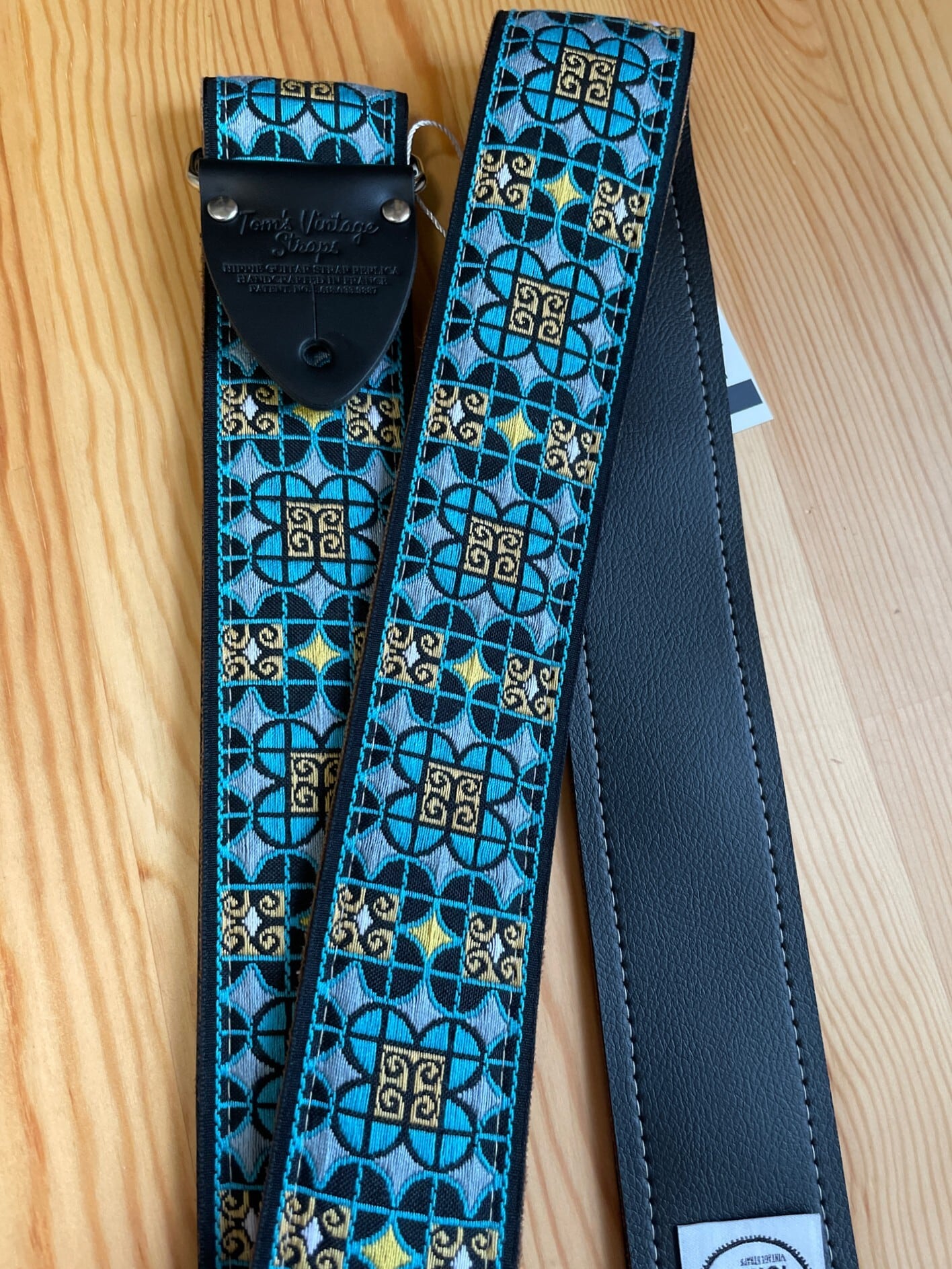 Tom's Vintage Straps Turquoise 'Virginia' ハンドメイド ギター