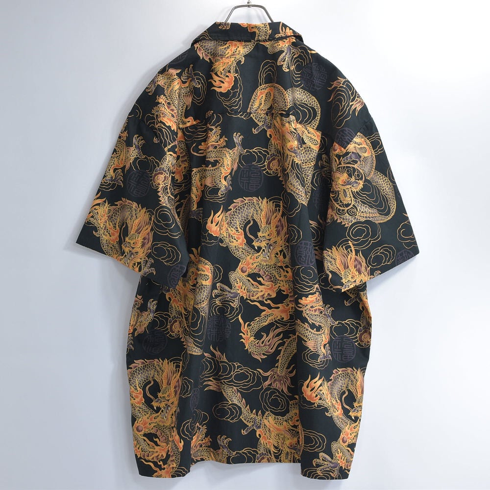 90～00s ハワイ製 Paradise Style パラダイススタイル 龍 和柄
