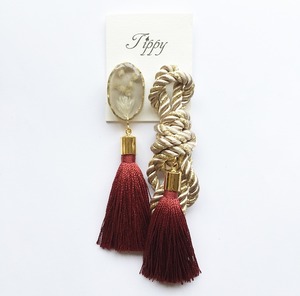 rope tassel pierce / earring