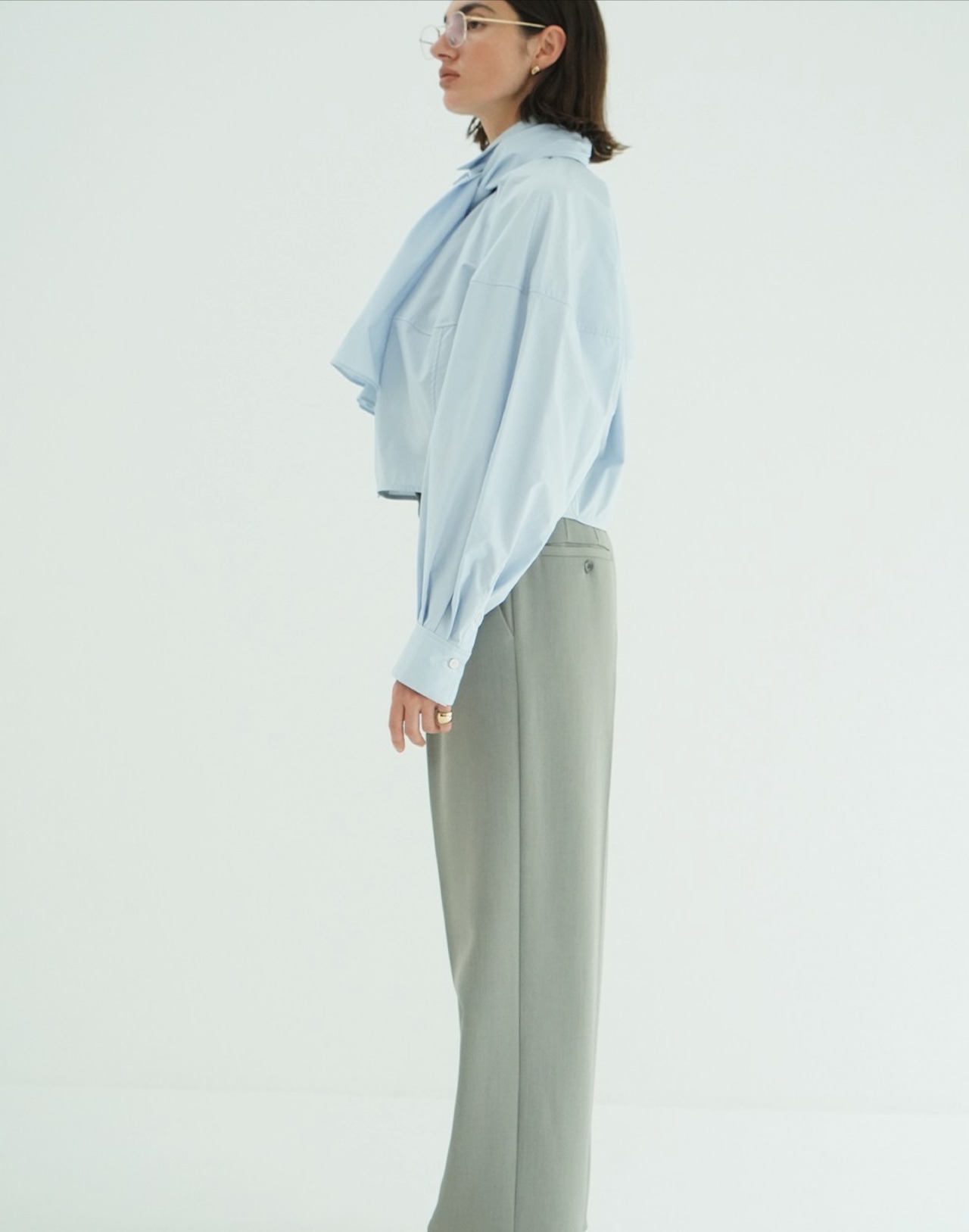 CLANE RIBBON TIED COMPACT SHIRTS