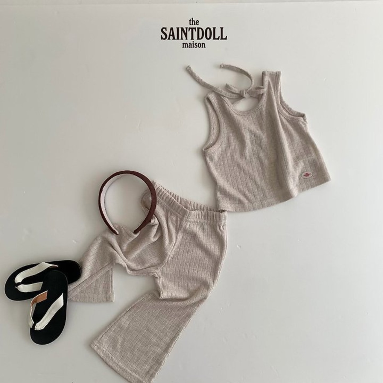[SAINTDOLL] Puree Knitwear Set-up (JS/JM/JL) / [세인트돌] 퓨레니트세트 (JS/JM/JL)