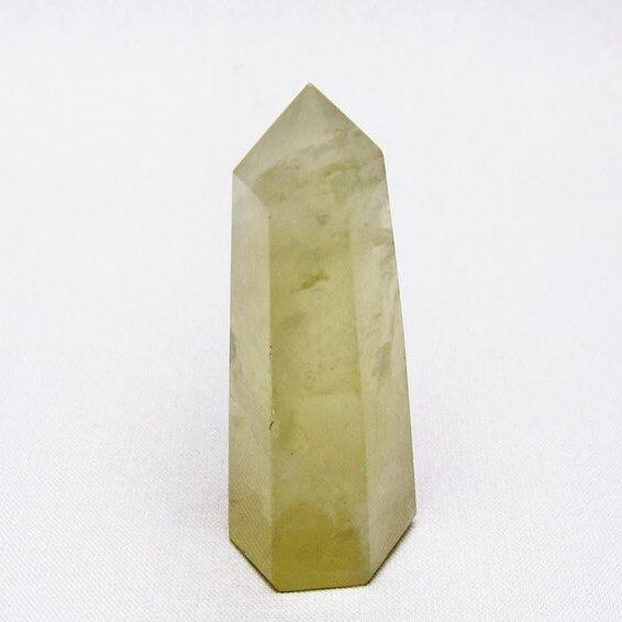 シトリンクォーツ 六角柱 シトリン ポイント 置物 一点物 142-10416