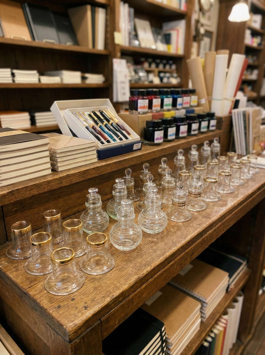 【文具から茶器へだから安い】おまかせインクポット(蓋付き)直販だから安い アレンジ商品 【全国一律送料無料(※北海道・沖縄を除く)】卓上 書斎 趣味 コレクション