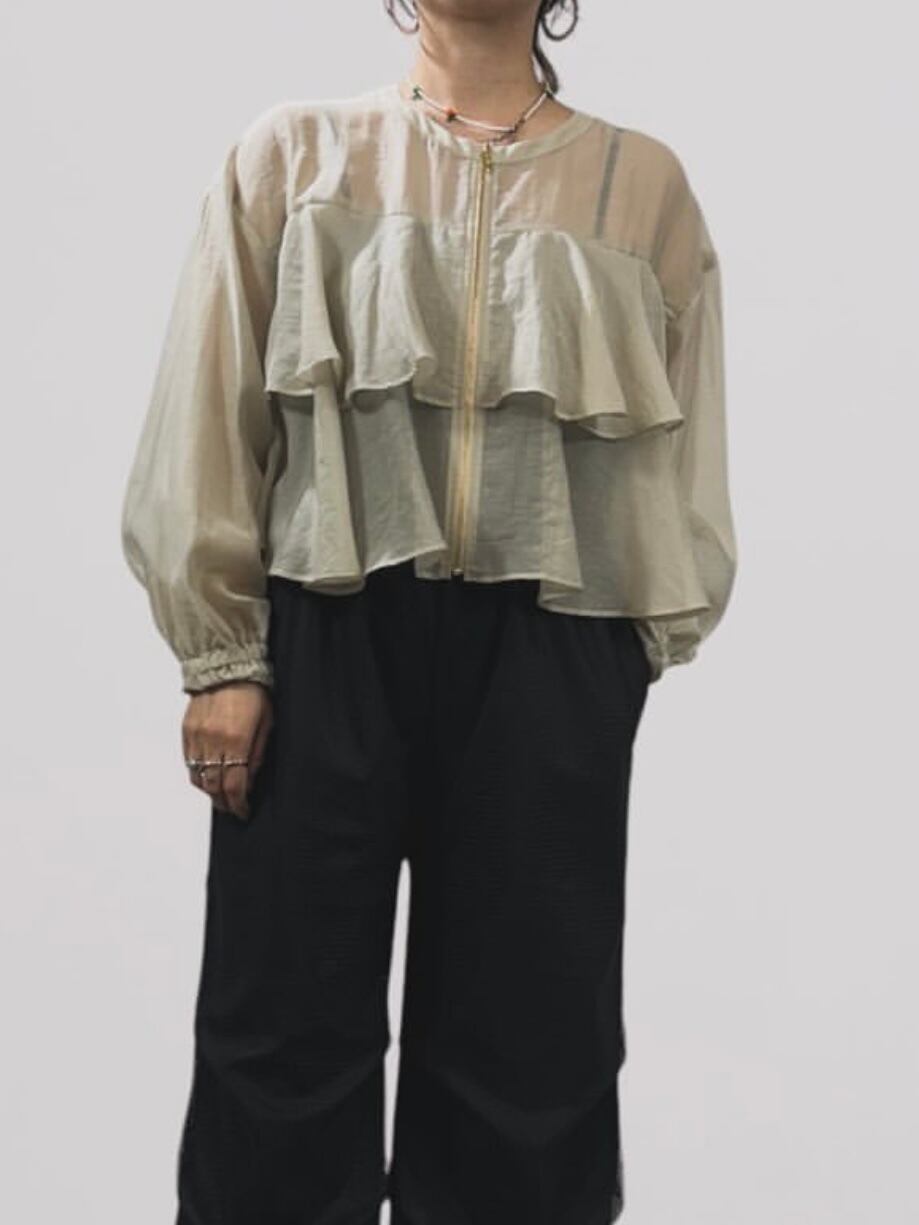 QTUME ブルゾン 送料無料】QTUME(クチューム) ナチュラルシアーティアード