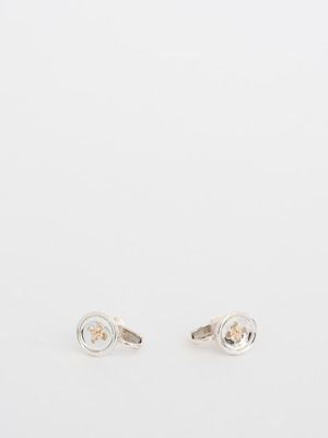 "button" Earring