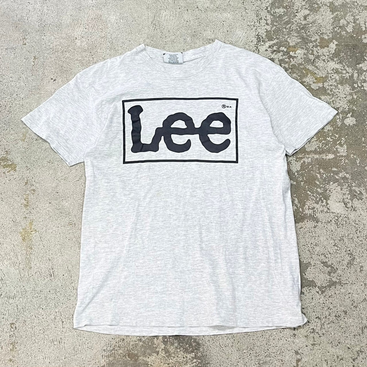 90s　ヴィンテージ　ロゴTシャツ　Lee リー　トライアングル　霜降り