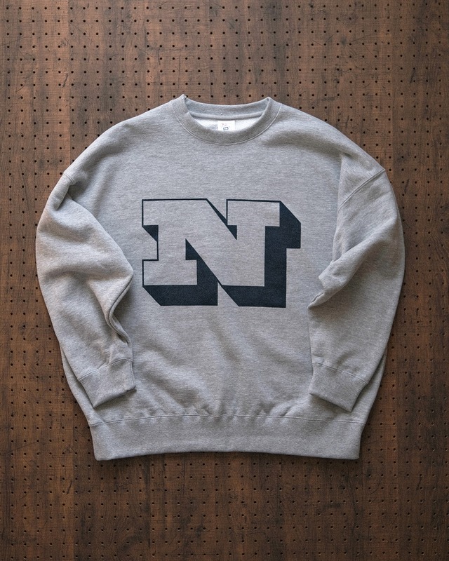 "n" sweat shirt in heather gray（受注生産）