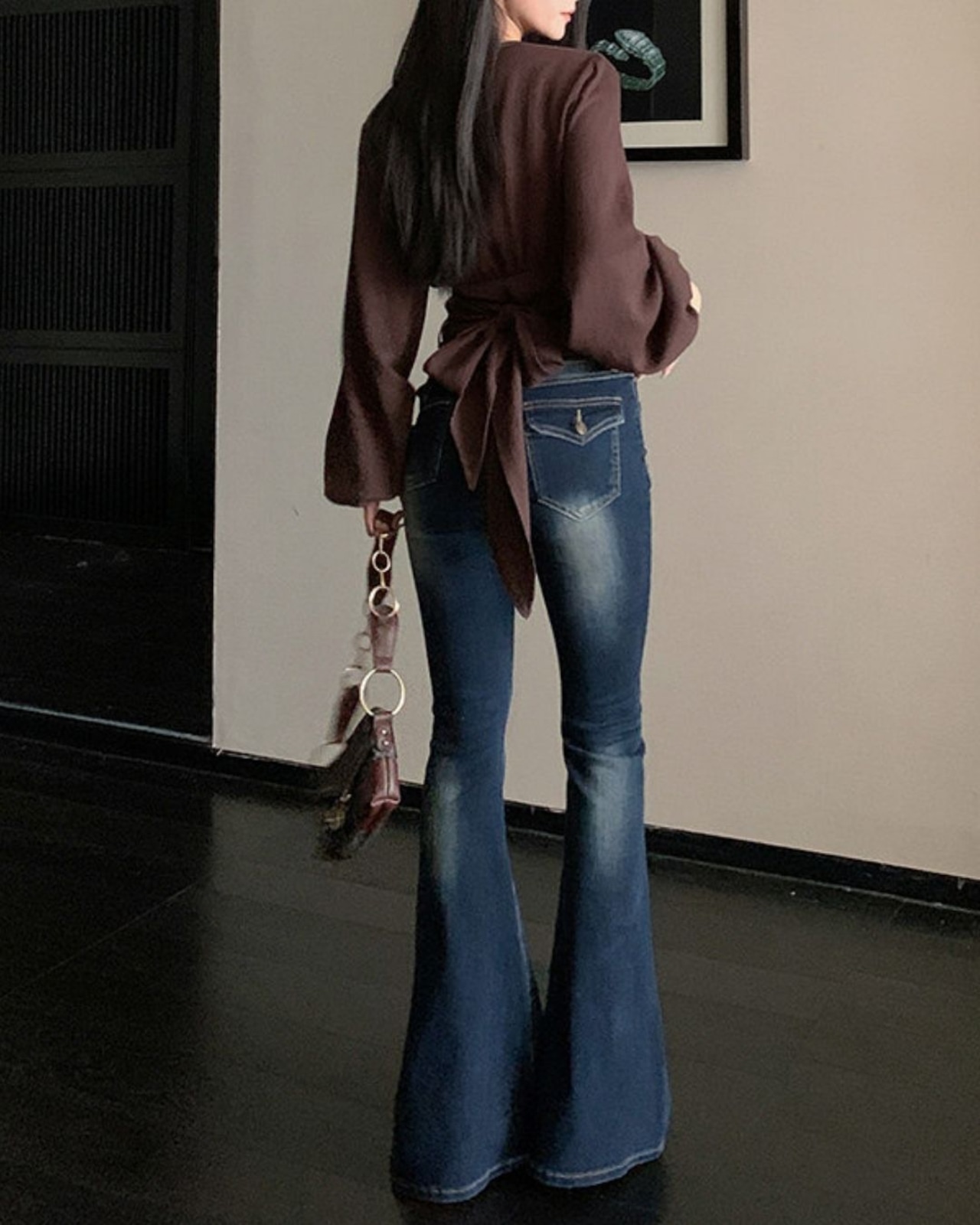 ウエストマークボリュームスリーブシャツ A0822 - 5