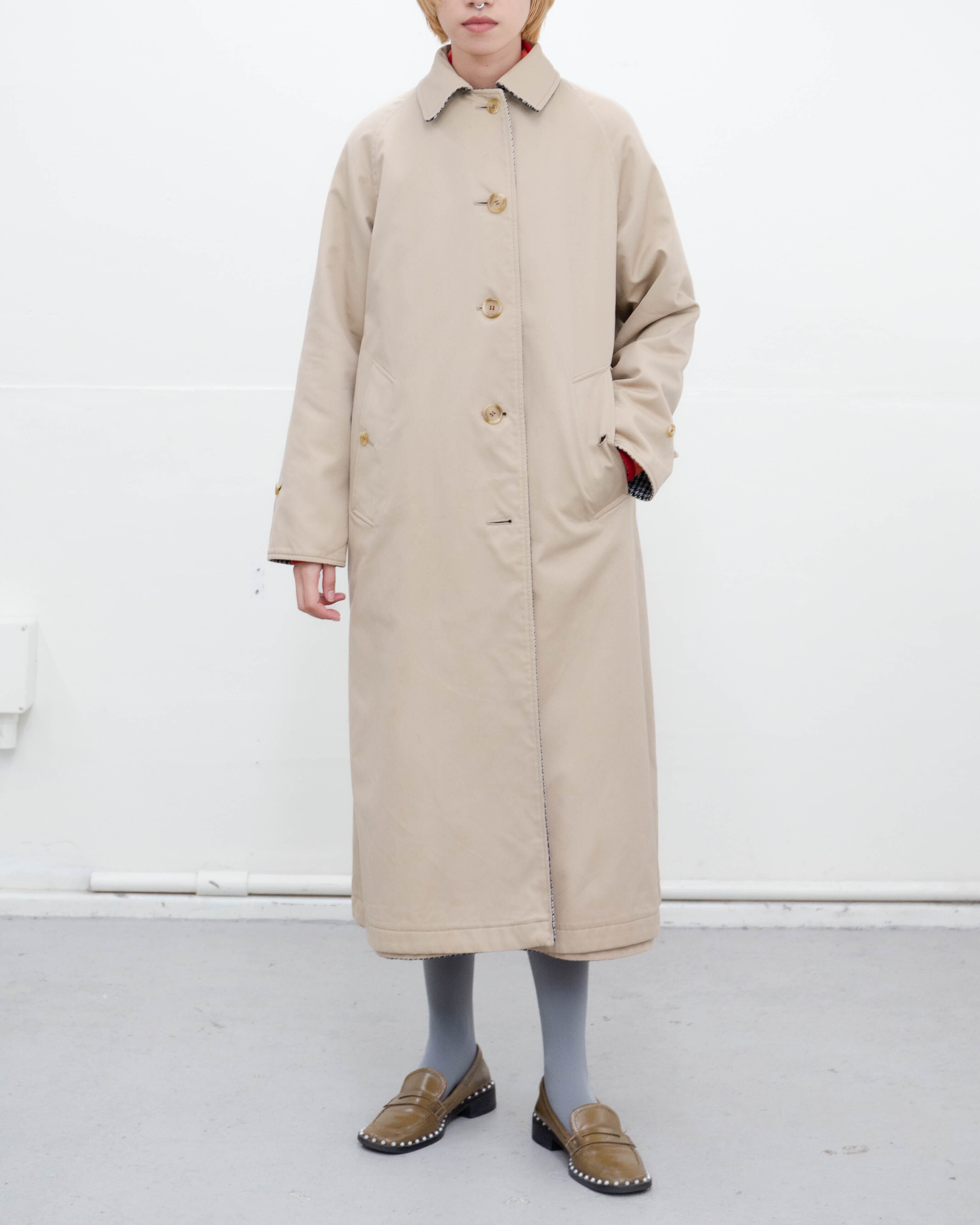 1970-80s Burberrys - single raglan reversible coat | LUIK FINN