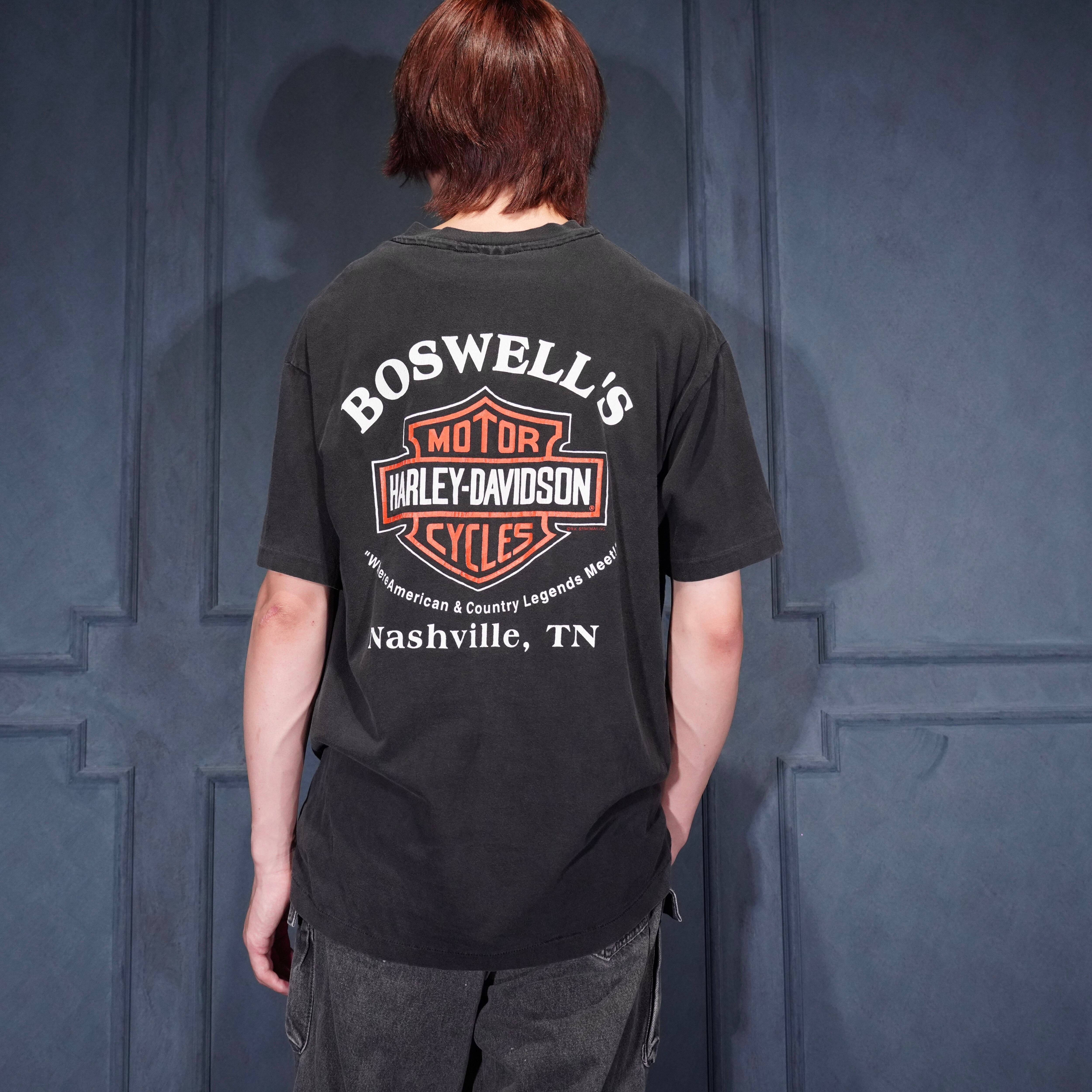 90's USA VINTAGE HARLEY DAVIDSON Made In Milwaukee DOUBLE SIDED