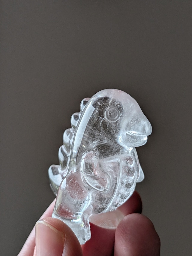 Clear Quartz クリアクォーツ  ⭓ 恐竜 ⭔ CARVING