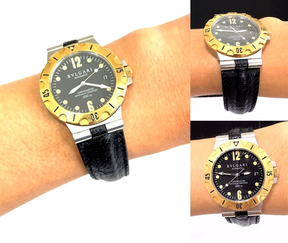 BVLGARI ブルガリ DIAGONO SCUBA BLACK SD38SG AUTO 38mm K18YG BVLGARI ブルガリ DIAGONO SCUBA BLACK SD38SG AUTO 38mm K18YG