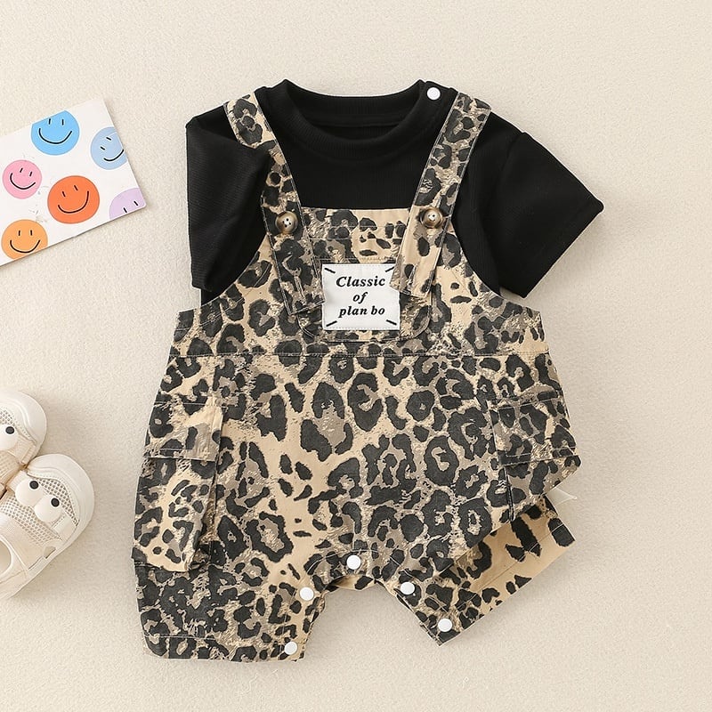 BABY】オシャレヒョウ柄サロペット | Betty